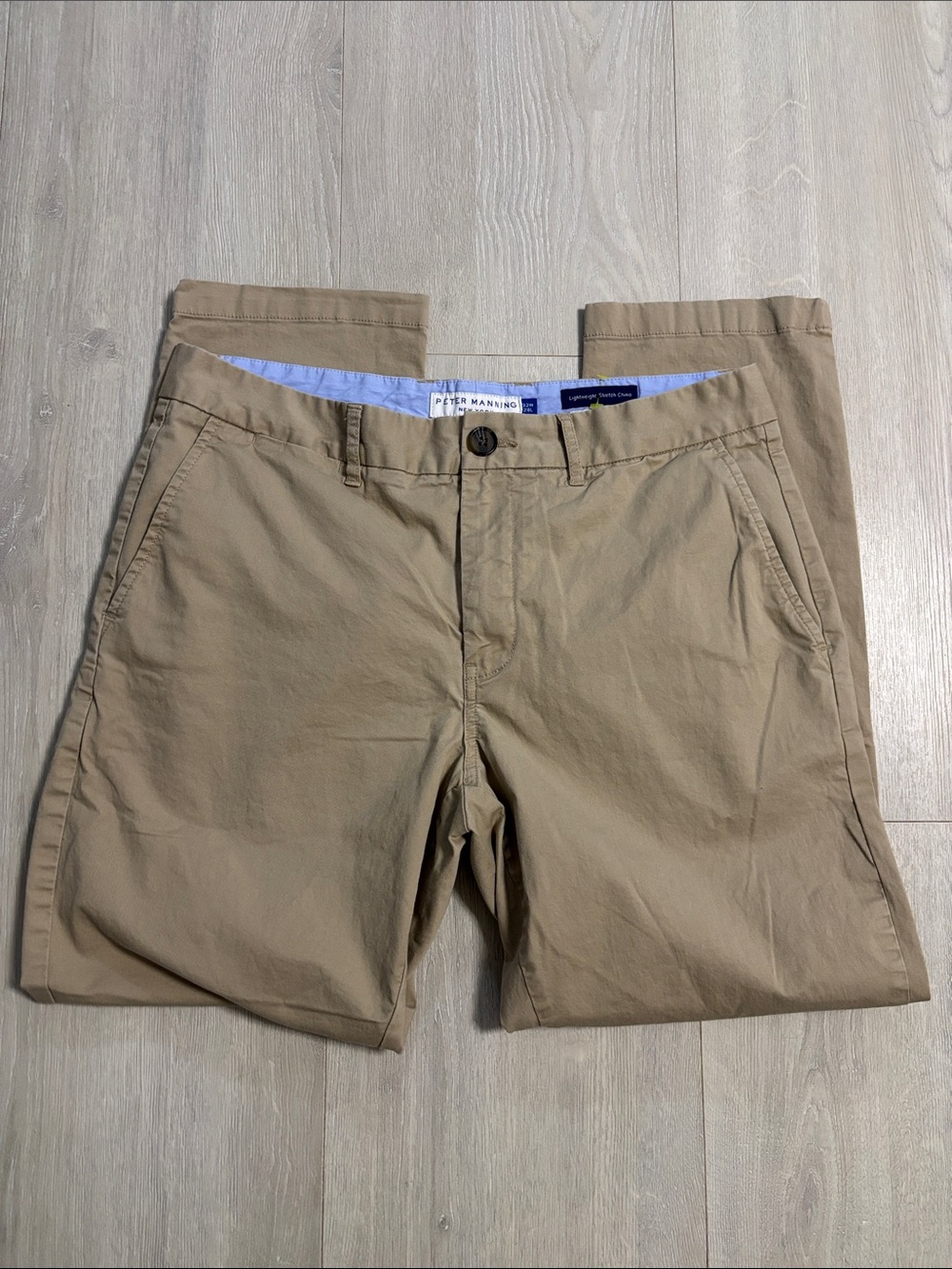 🔥BUNDLESALE Men 32/28 Peter Manning Lightweight Stretch Chino Pants Standard Fit